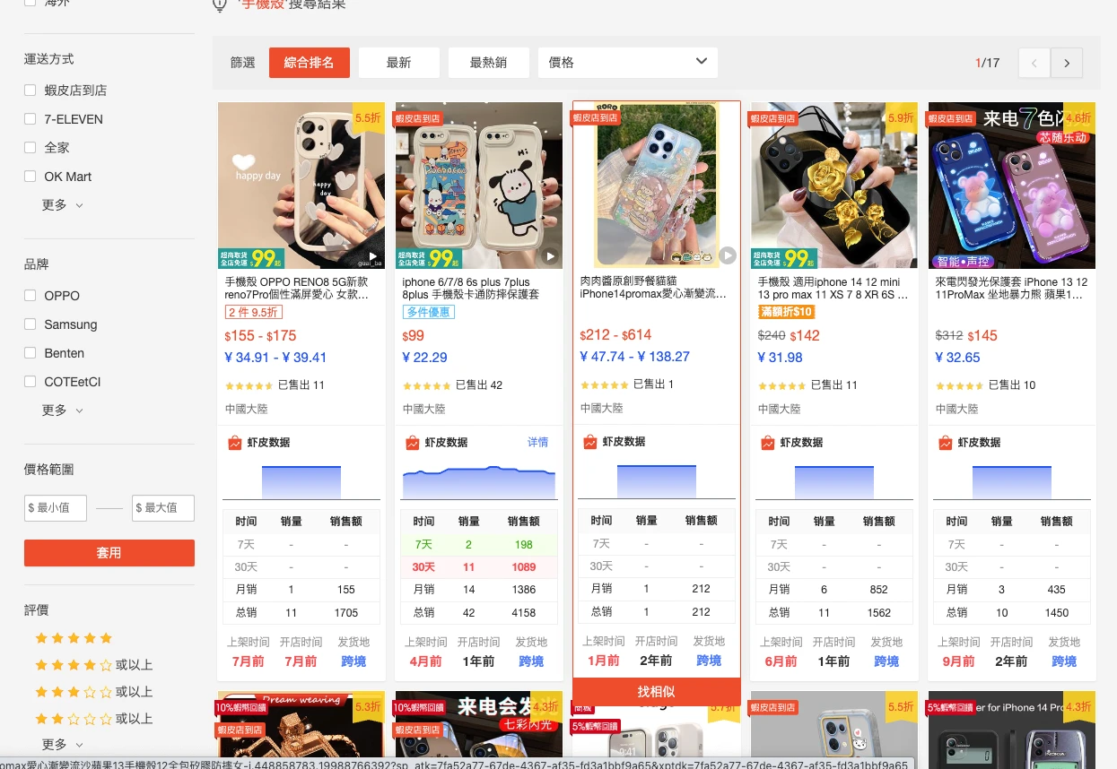 Shopee选品助手